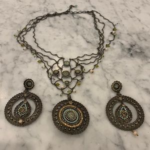 Saoya Provence necklace and earrings set